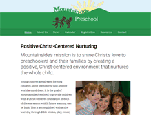 Tablet Screenshot of mountainsidepreschool.com